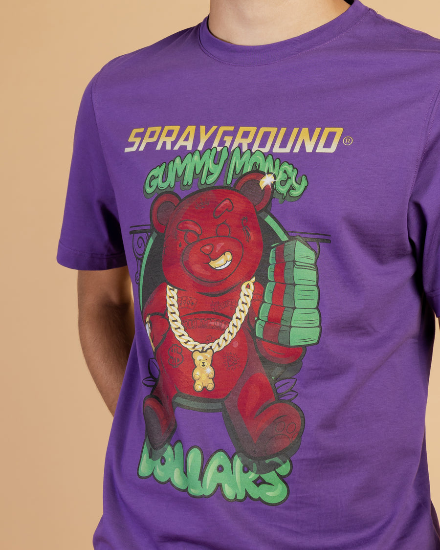 T-shirt Sprayground BEAR GANG Violet