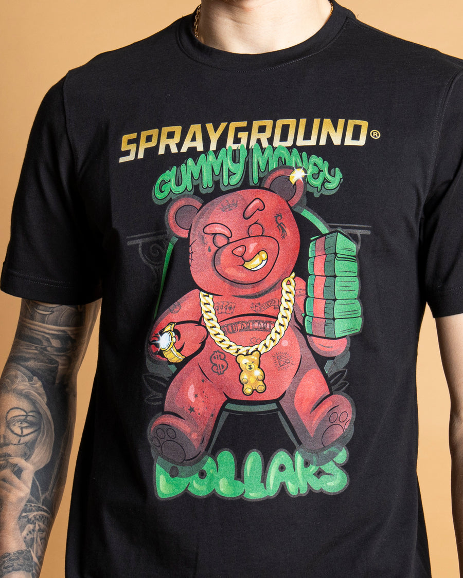 T-shirt Sprayground MONEY BEART Black