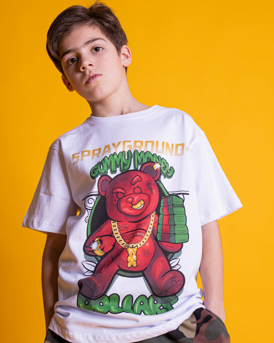 Youth - Sprayground T-shirt BEAR GANG White