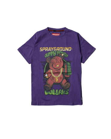 Garçon/Fille - T-shirt Sprayground BEAR GANG Violet