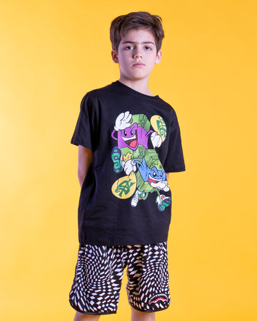 Niño / Niña  - Camiseta Sprayground PIRATE MONEY Negro