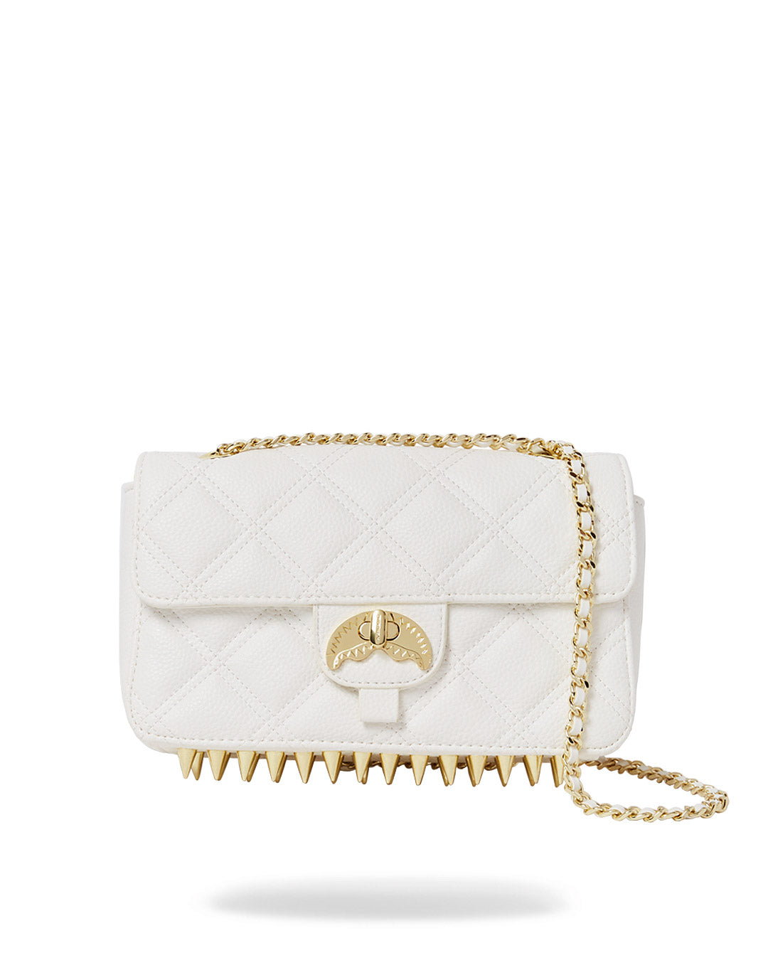 Riviera White Gold Clutch