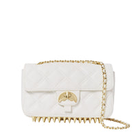 Riviera White Gold Clutch