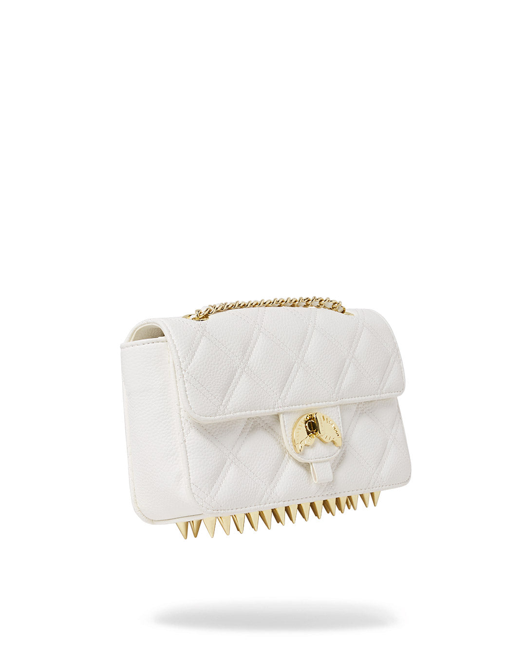 Riviera White Gold Clutch