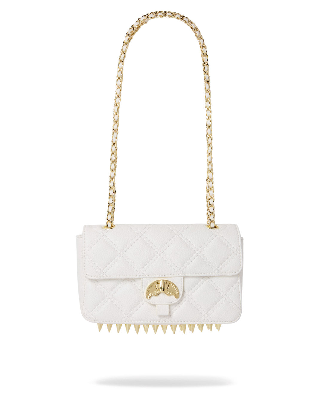 Riviera White Gold Clutch