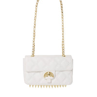 Riviera White Gold Clutch