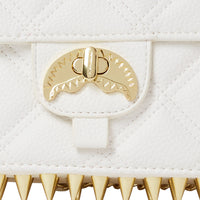 Riviera White Gold Clutch