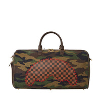 Shark Shape Check Duffle