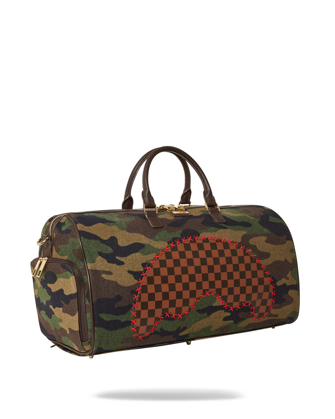 Shark Shape Check Duffle