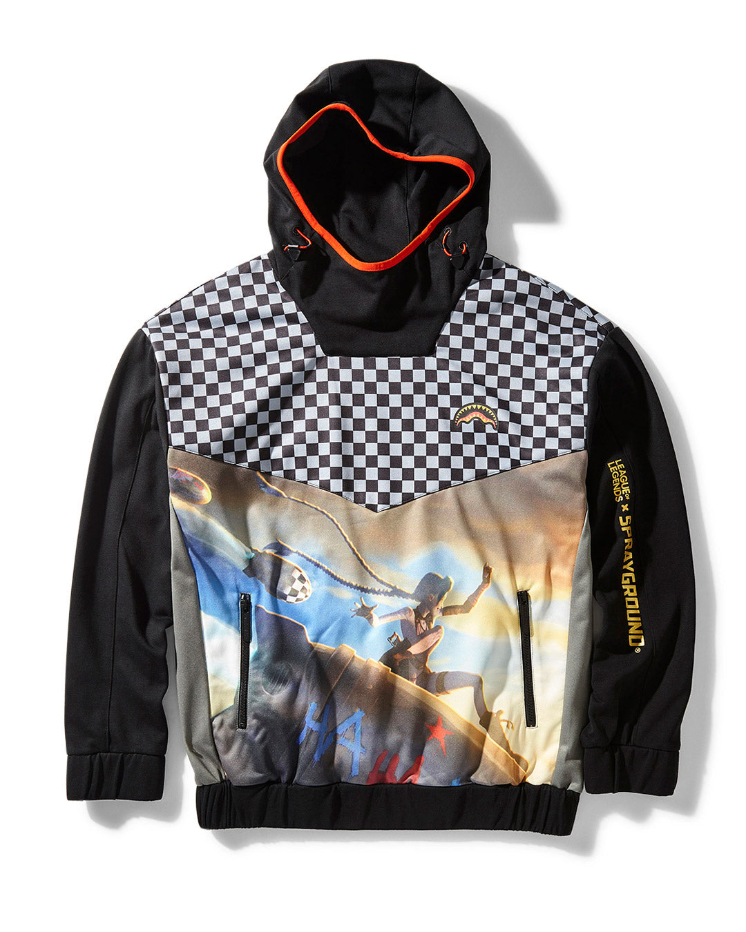 Lol Jinx Checkered Zip Hoodie