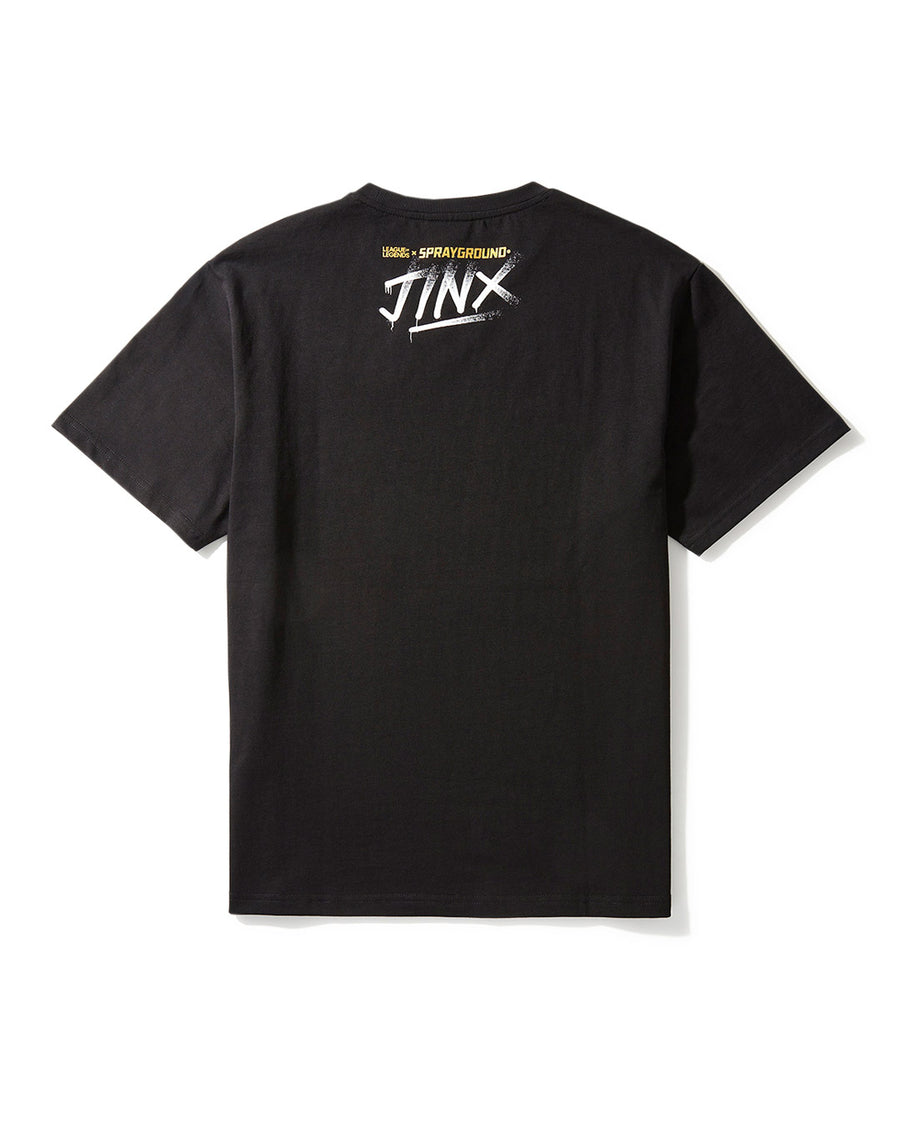 Camiseta Sprayground LOL JINX SHARK T-SHIRT Negro