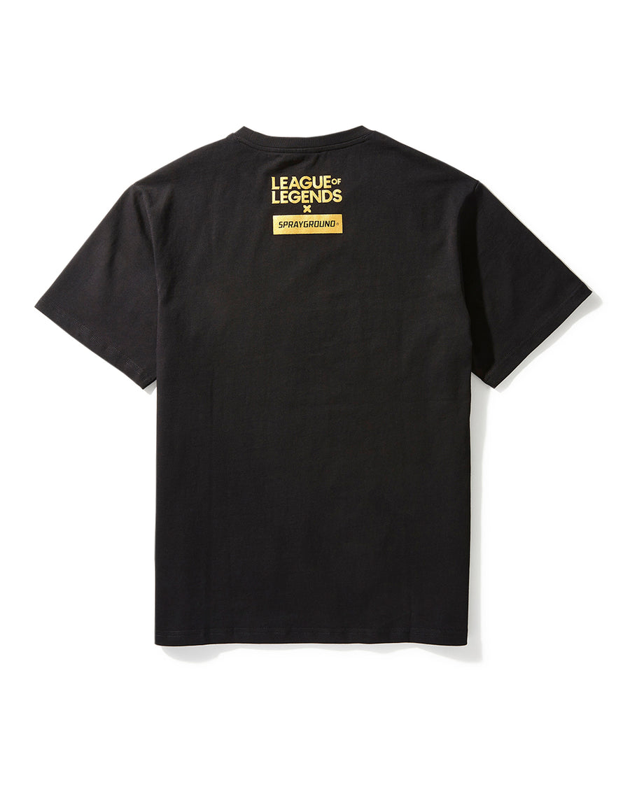 Sprayground T-shirt LEAGUE OF LEGENDS JINX SHARK Black
