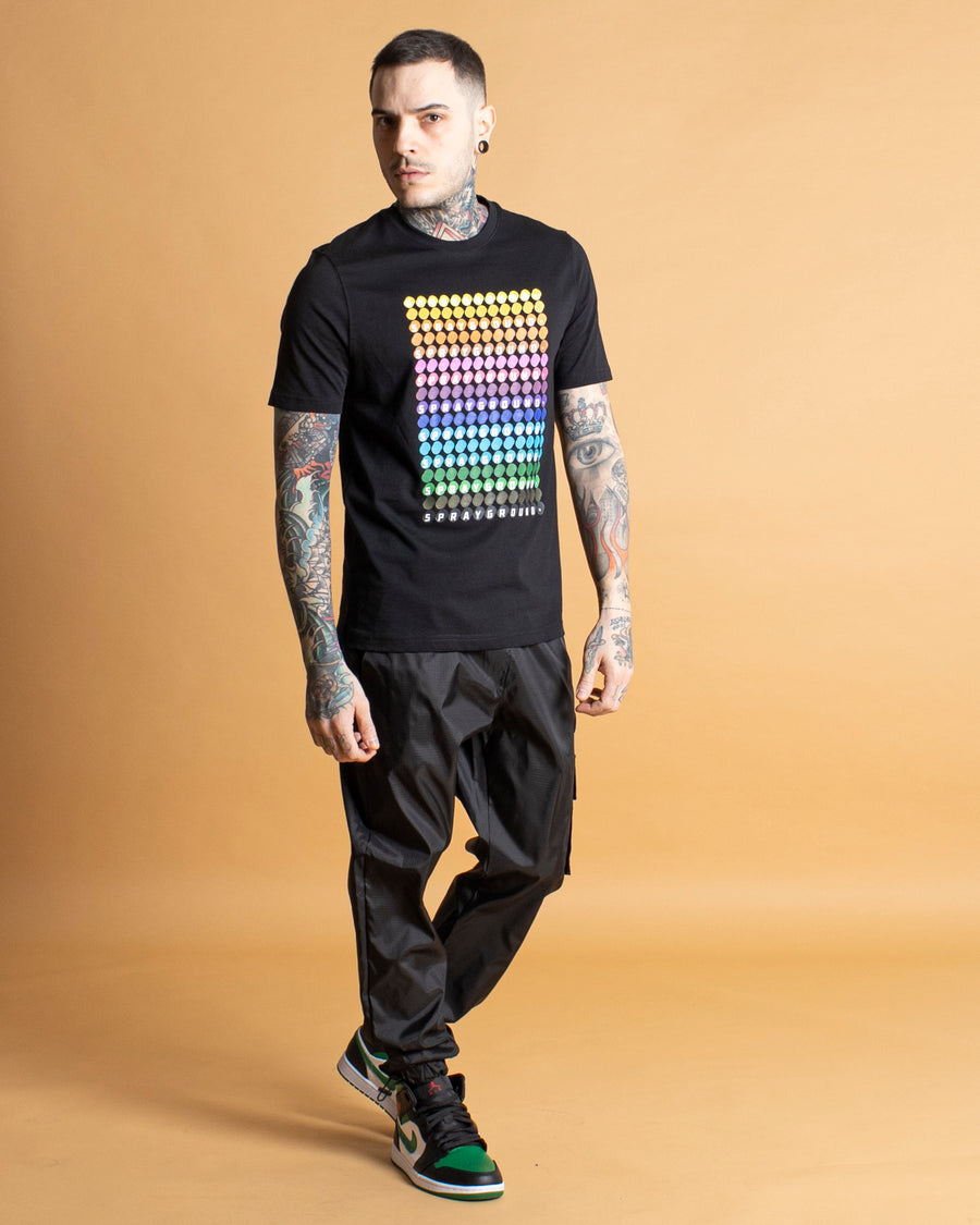 Camiseta Sprayground POINT COLORS T-SHIRT Negro