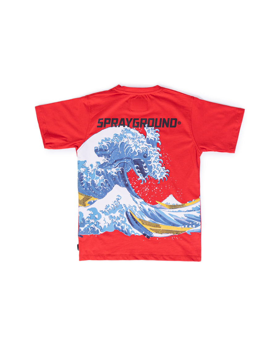 Garçon/Fille - T-shirt Sprayground JAPAN WAVE Rouge