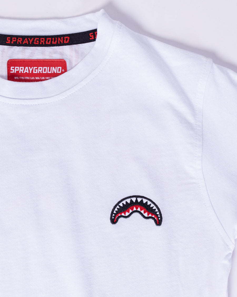 Youth - Sprayground T-shirt PURPLE MONEY White