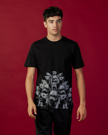 T-shirt Sprayground PITBULLS Noir