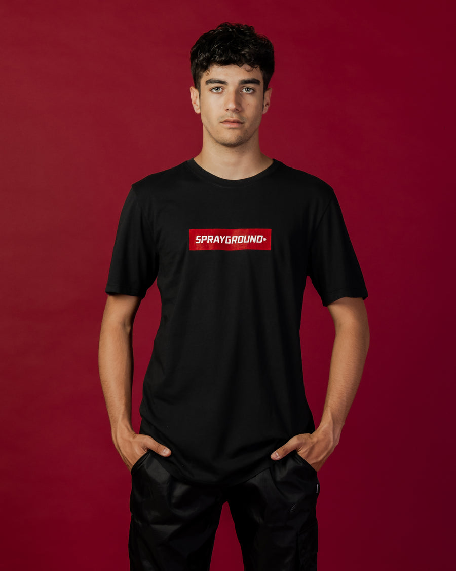 Sprayground T-shirt DOUBLE LOGO Black