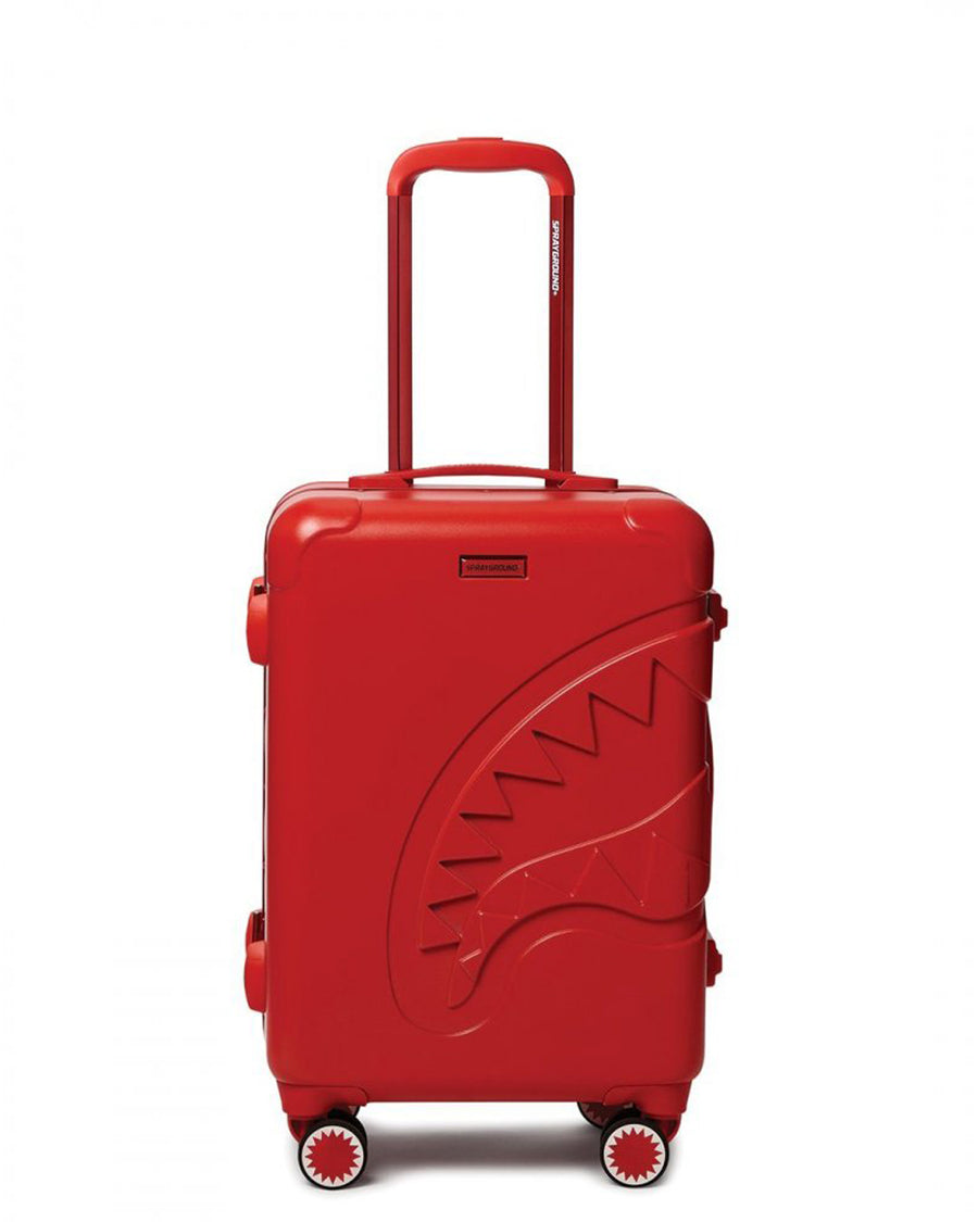 Sprayground Luggage RED MOLDED SHARK MOUTH CARRY-ON LUGGAGE Red