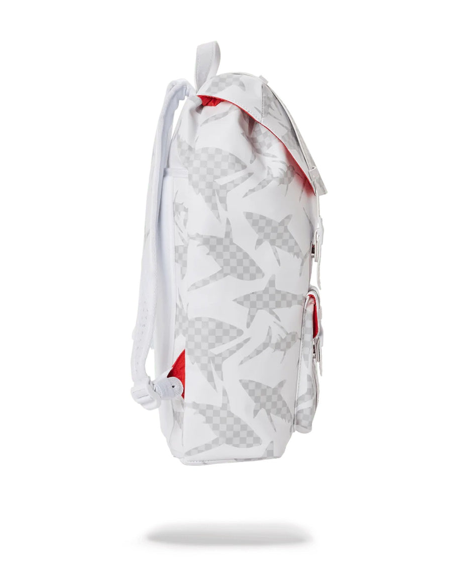 Sprayground Backpack THE HILLS SHARK PATTERN White