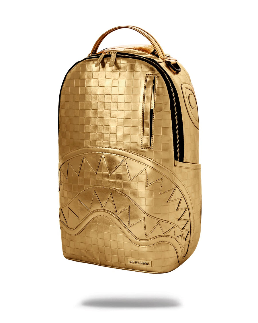 Sprayground Backpack GOLD SHARKS IN PARIS BACKPACK  Gold