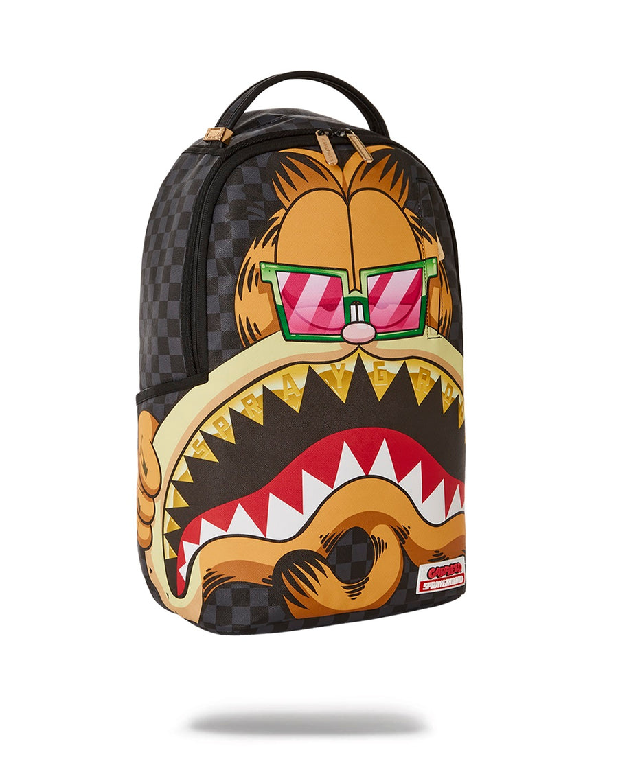Sprayground x Garfield Mouth Black Checkered Backpack