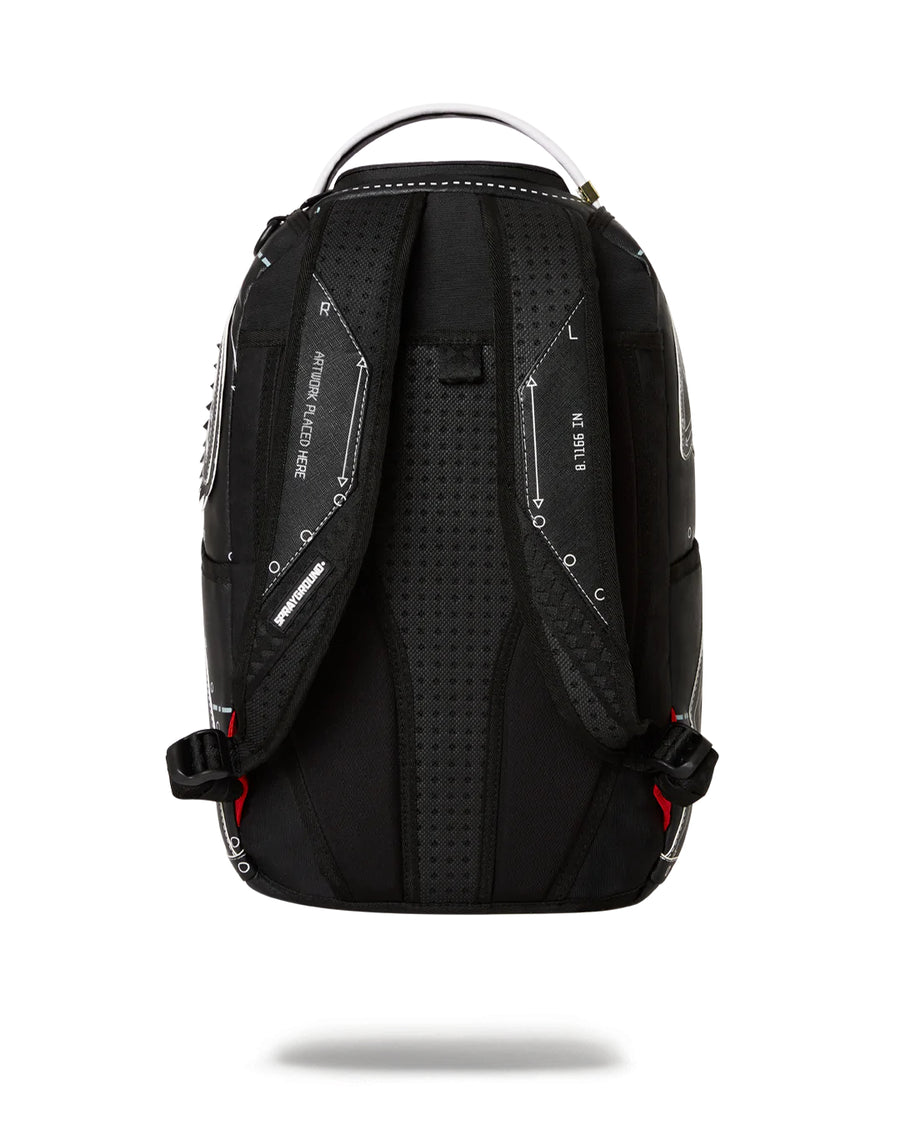 Sprayground Backpack REVERSE TECHNICAL CUT AND SEW DLX BACKPACK Black