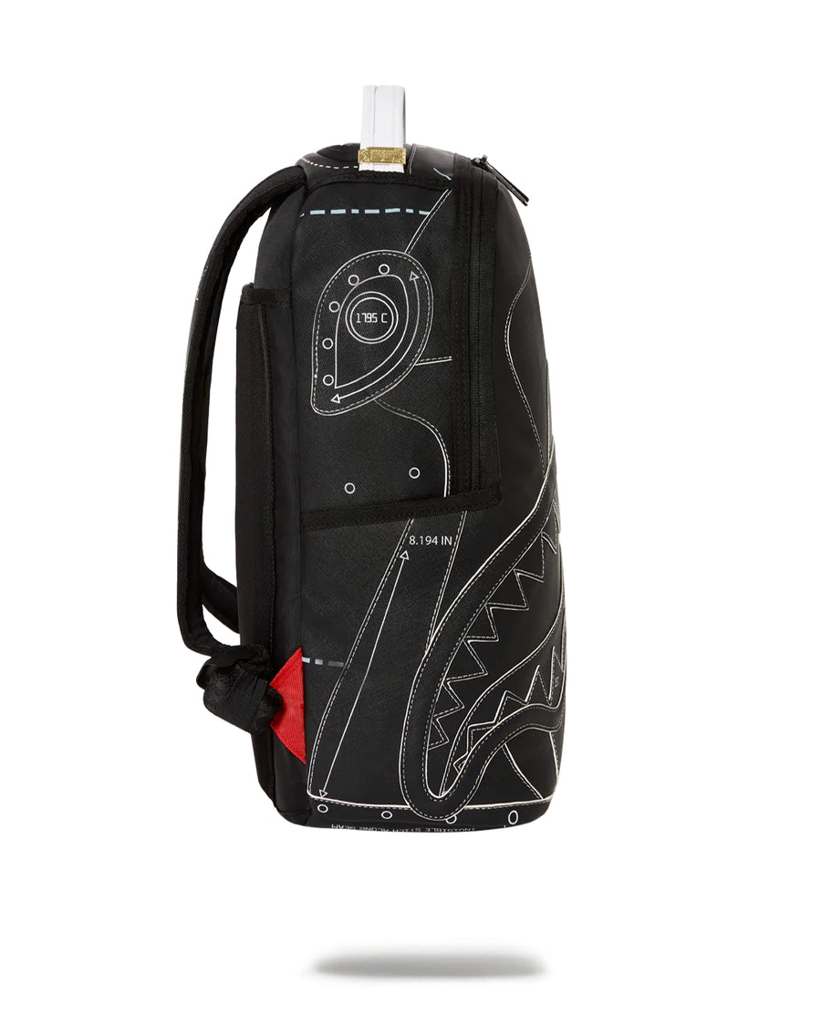 Sprayground Backpack REVERSE TECHNICAL CUT AND SEW DLX BACKPACK Black