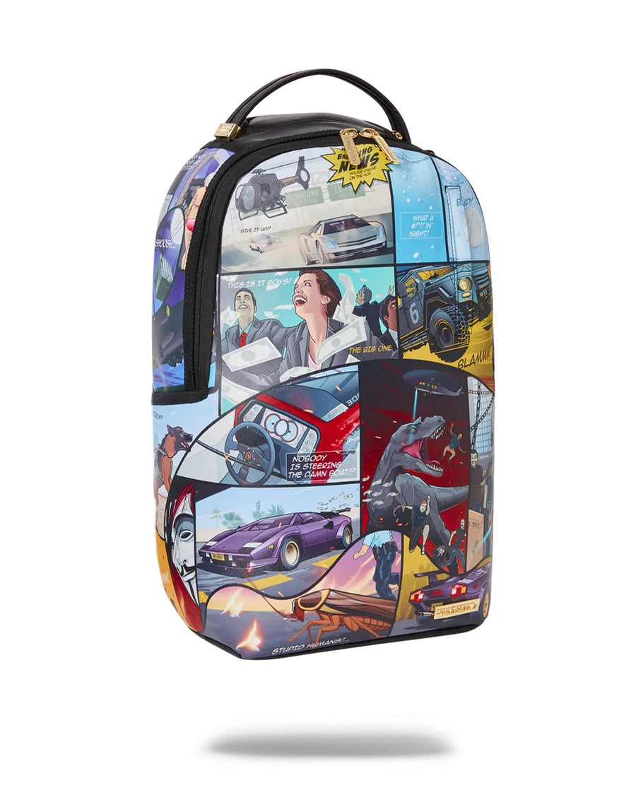 Sprayground Backpack COMIC CHAOS DLX BACKPACK  Black