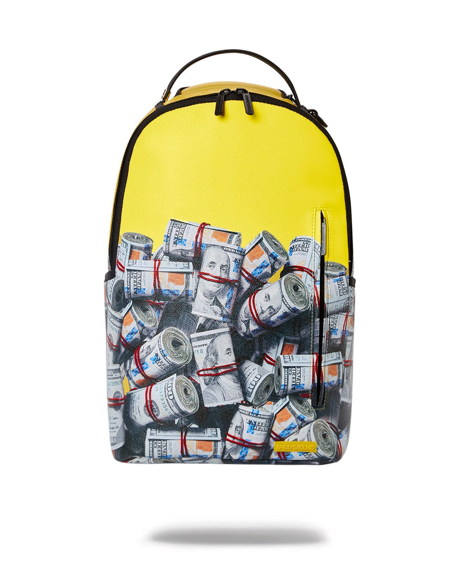 Sprayground Kid Double Money DLX Backpack - Grey
