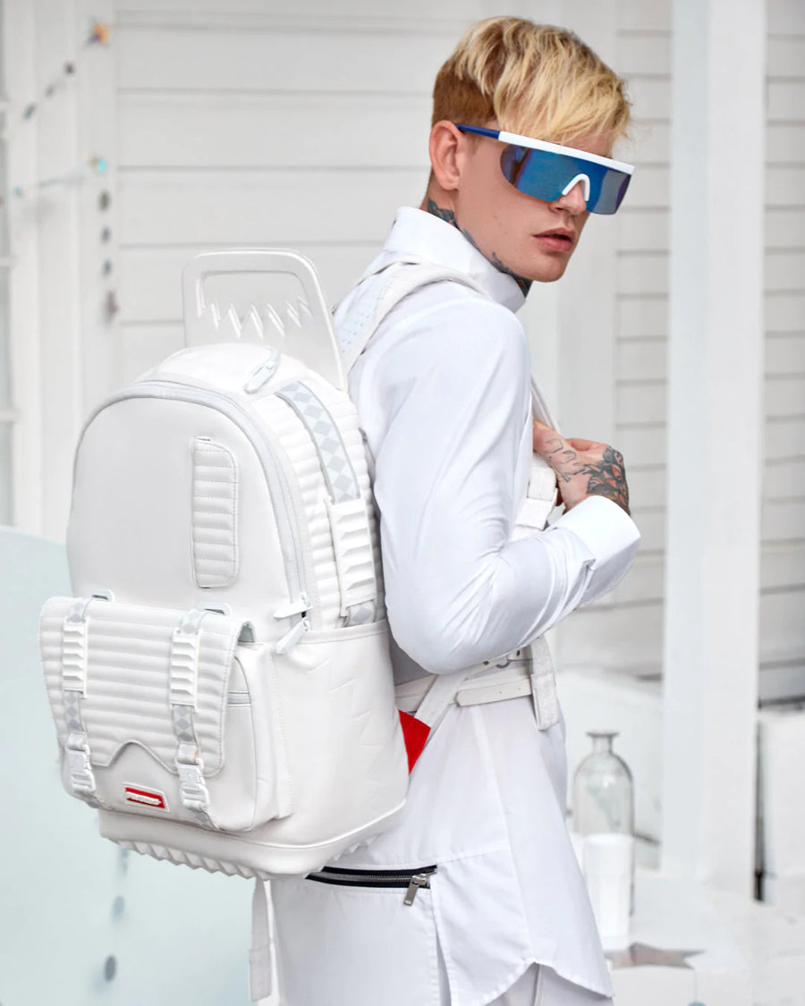 Sprayground Backpack FUTURE TRAVELER DLX BACKPACK White