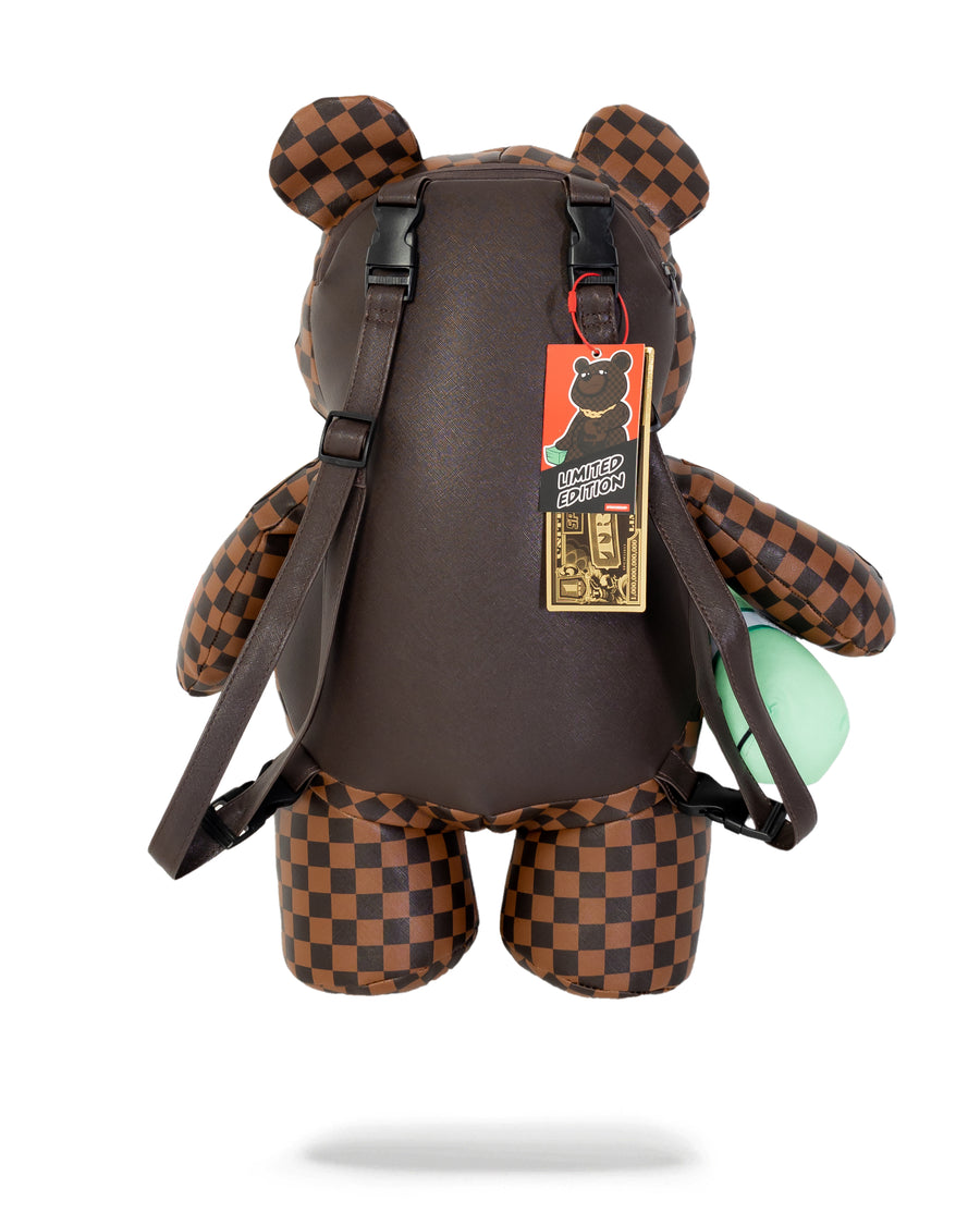 Sprayground Backpack TEDDYBEAR CHECKERED Brown