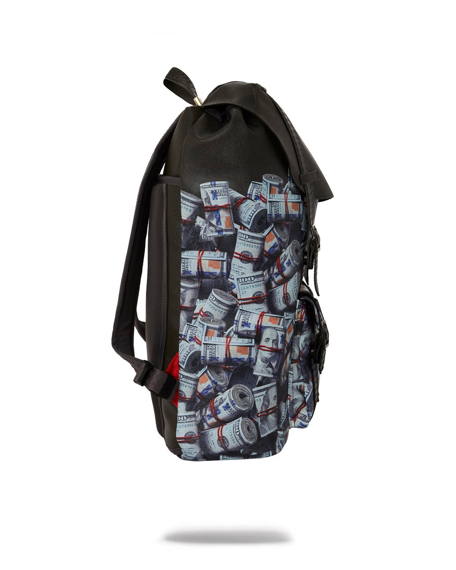 Sprayground Backpack NEW MONEY STACKS HILLS  Black
