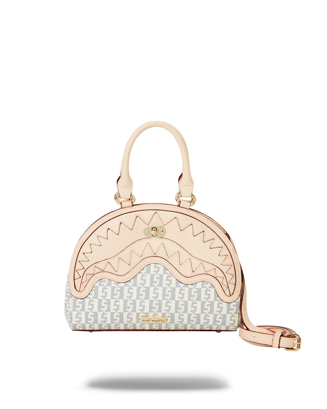 Rose Money Checkered Handbag