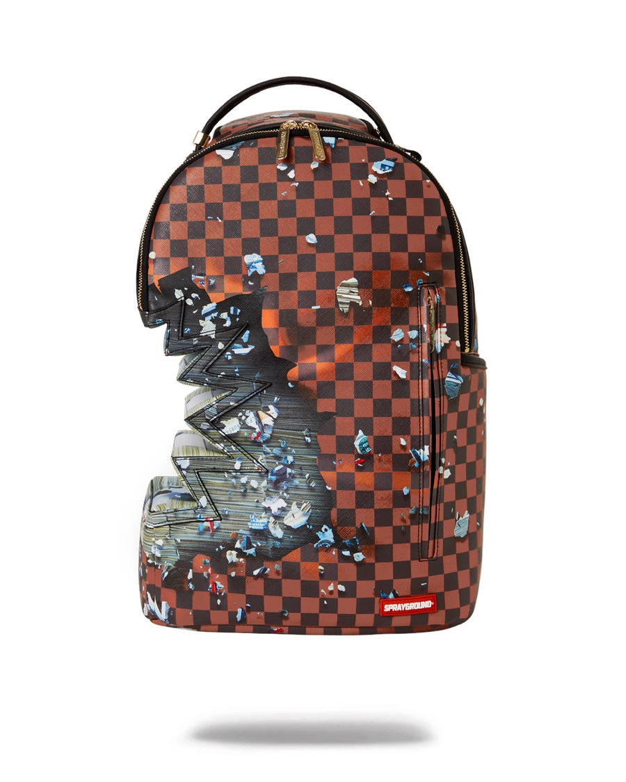 Zaino Sprayground SHARK BITE EXPLOSION BACKPACK  Marrone