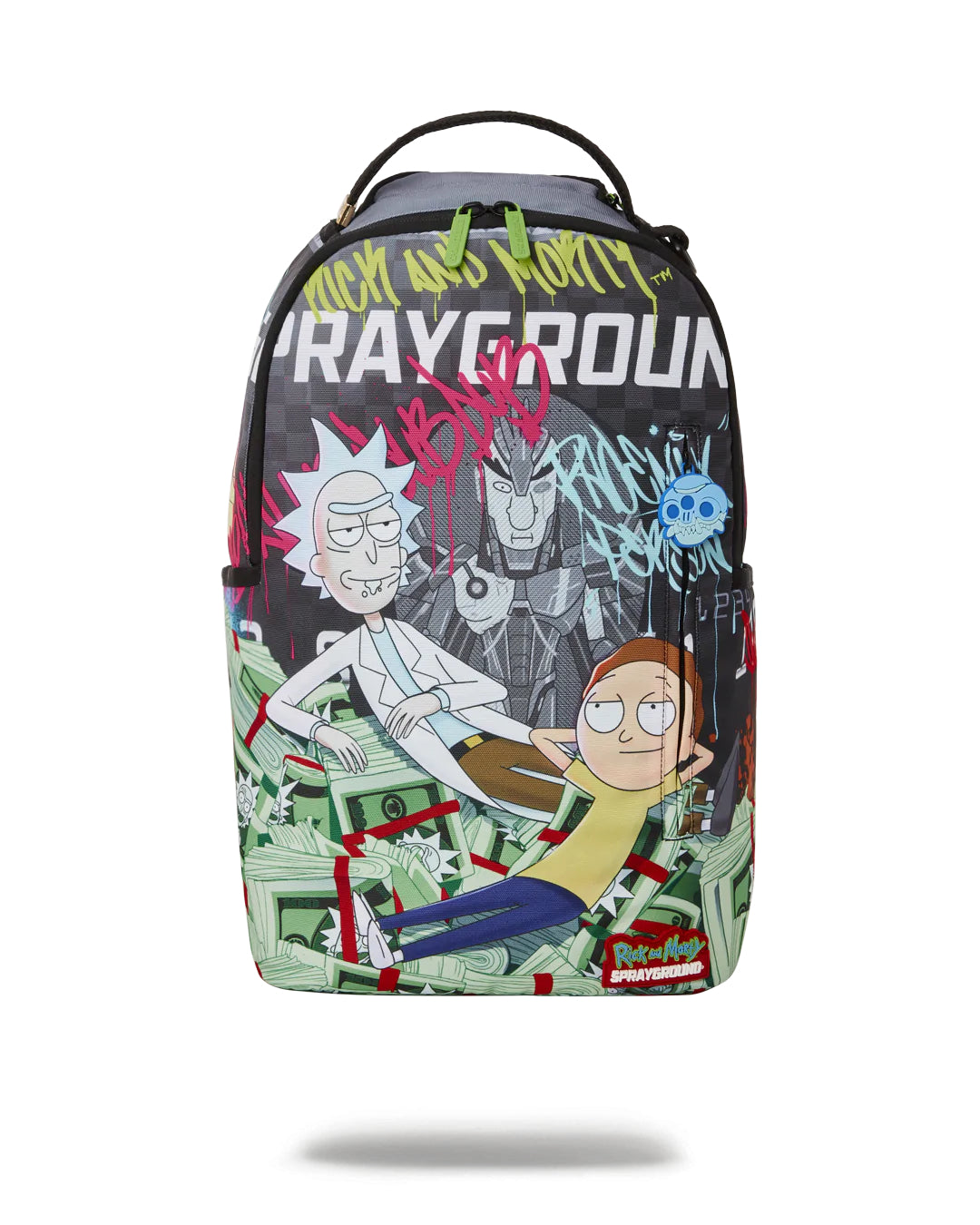 Rick And Morty Grafitti Money Dlxr Backpack