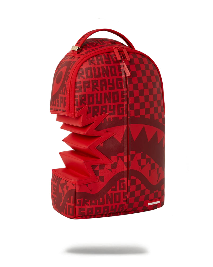 Sprayground Backpack RED INFINITI SPLIT Red