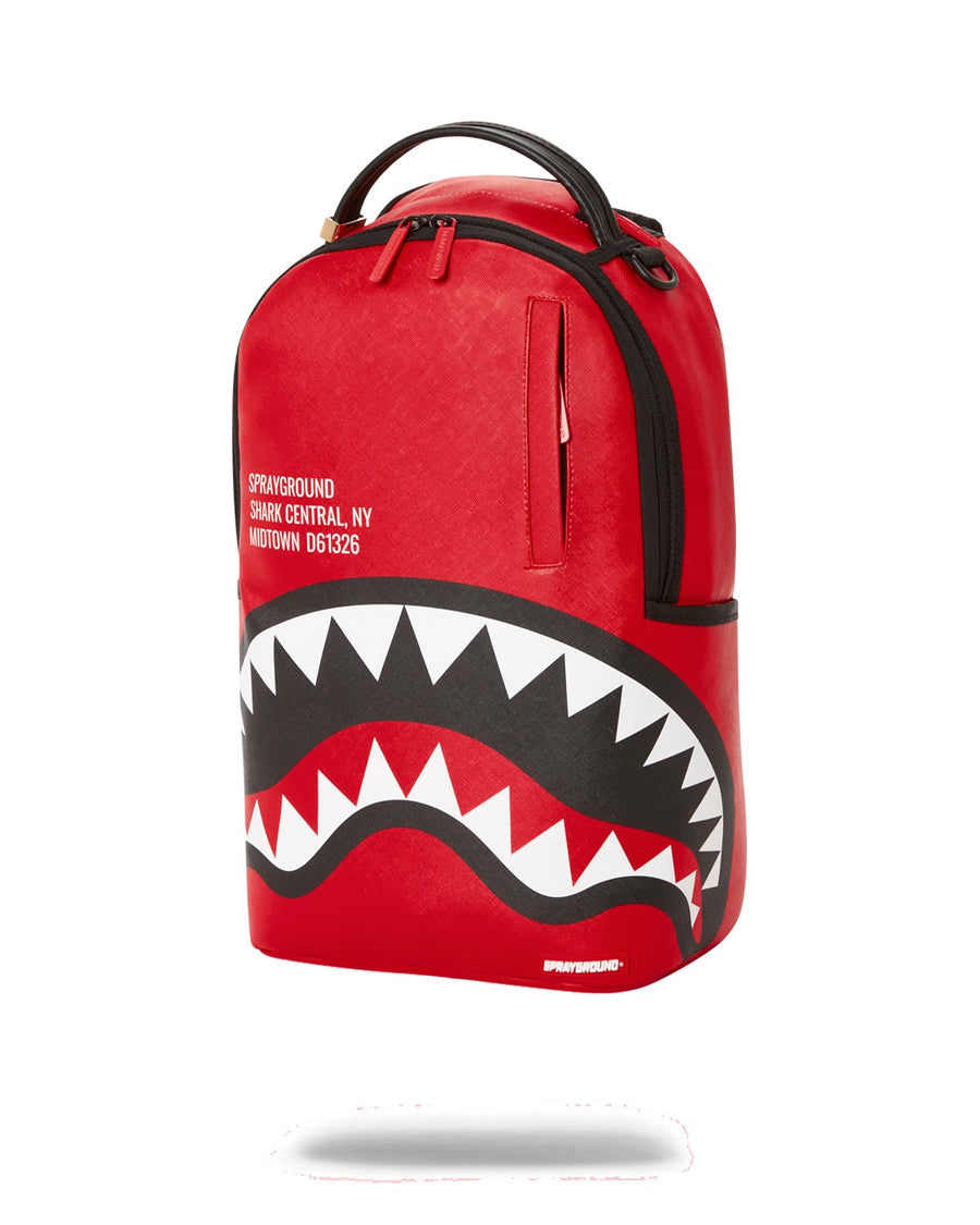 Sprayground Backpack CORE RED SHARKMOUTH BACKPACK  Red