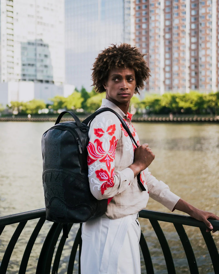 Sprayground Split Camouflage Backpack in Pink for Men