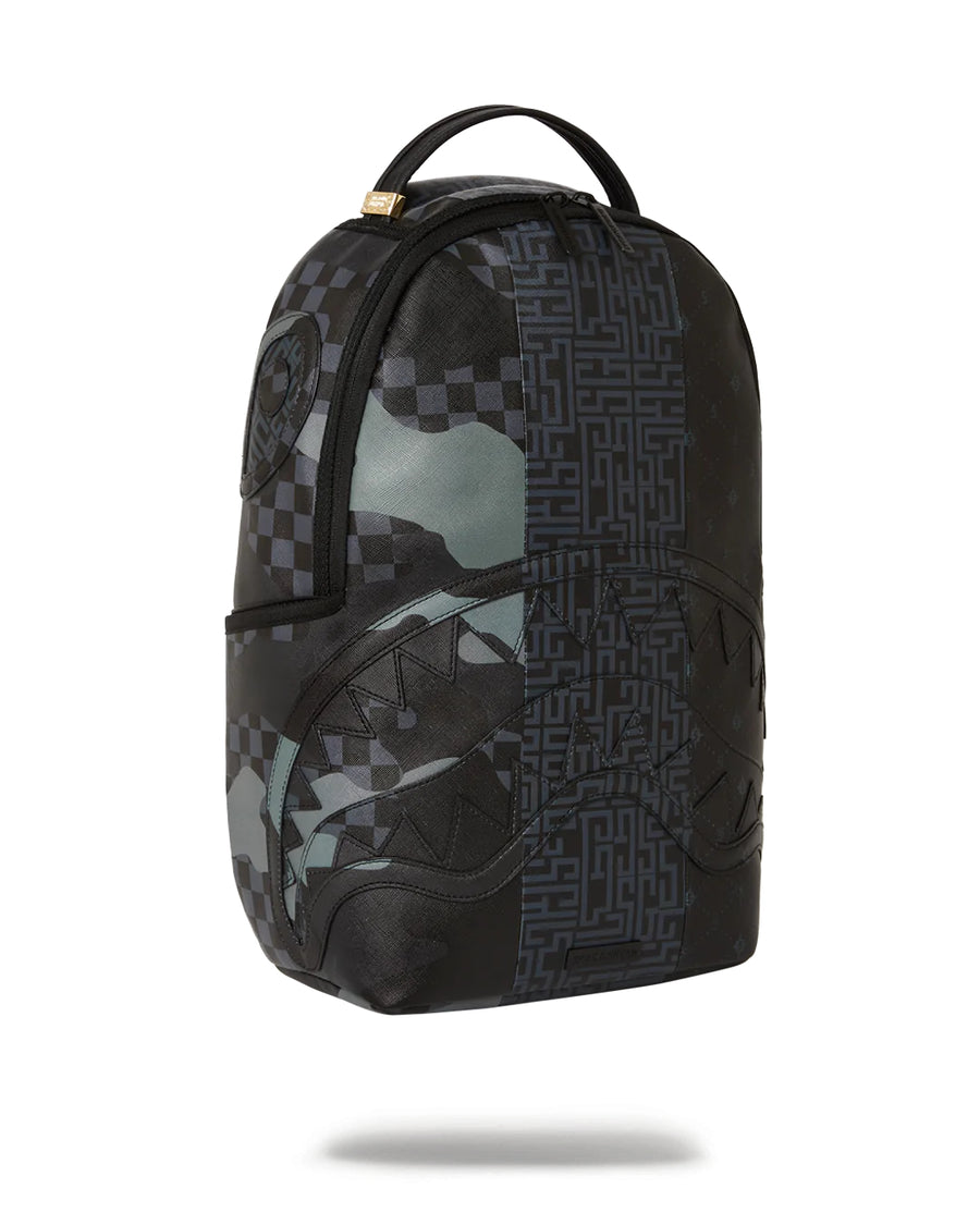 Sprayground Backpack TRI SPLIT BACKPACK Black