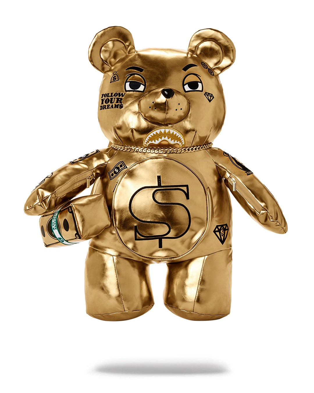 Zaino Sprayground GOLD BEAR  Dorati