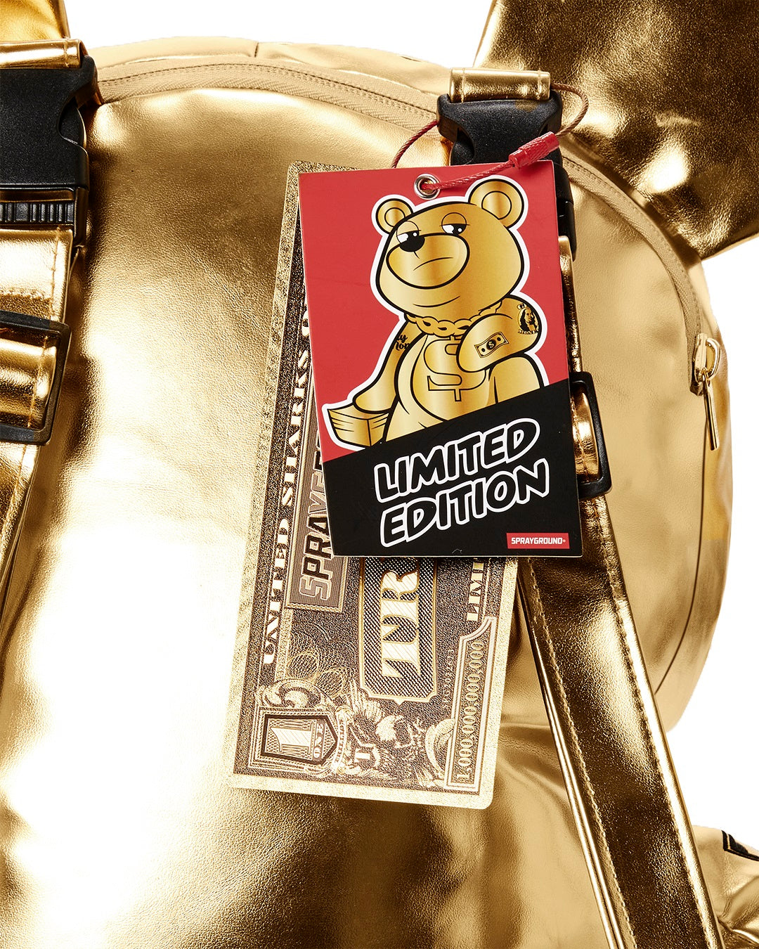 Zaino Sprayground GOLD BEAR  Dorati