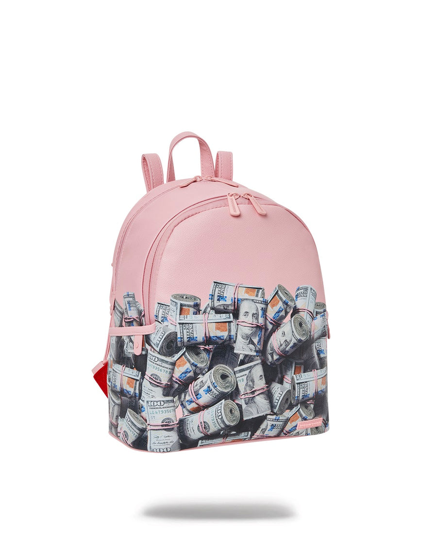 Sprayground Backpack NEW MONEY STACKS SAVAGE  Pink