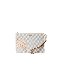 Rose Money Checkered Pouchette