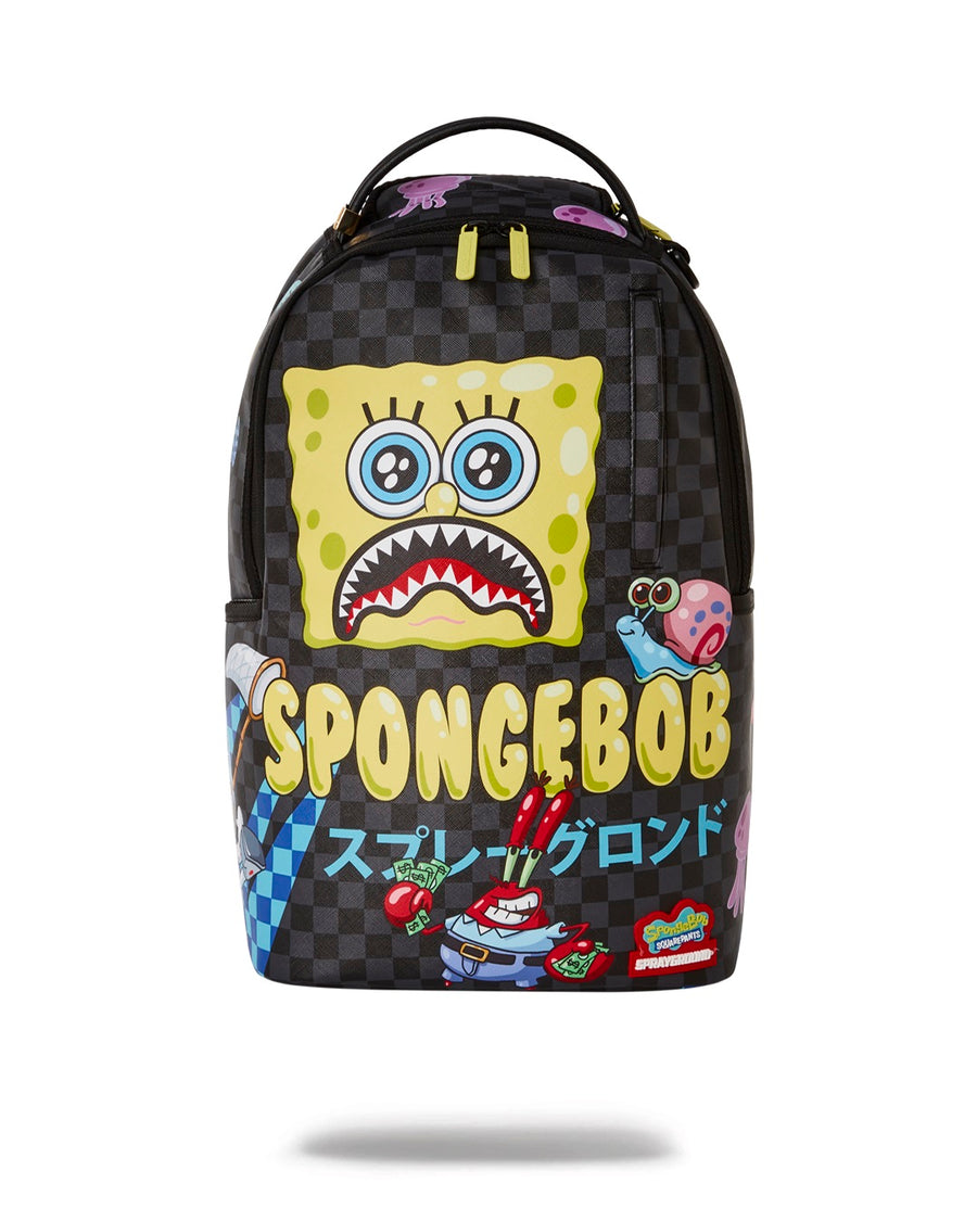 Sprayground x Nickelodeon SpongeBob Bubble Check Black Backpack