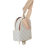 Rose Money Checkered Crossbody Backpack 910b4728nsz