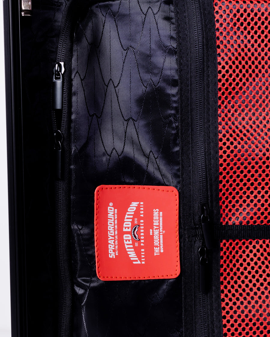Sprayground Luggage  MOLD ED BLACK CARRY-ON LUGGAGE  Black