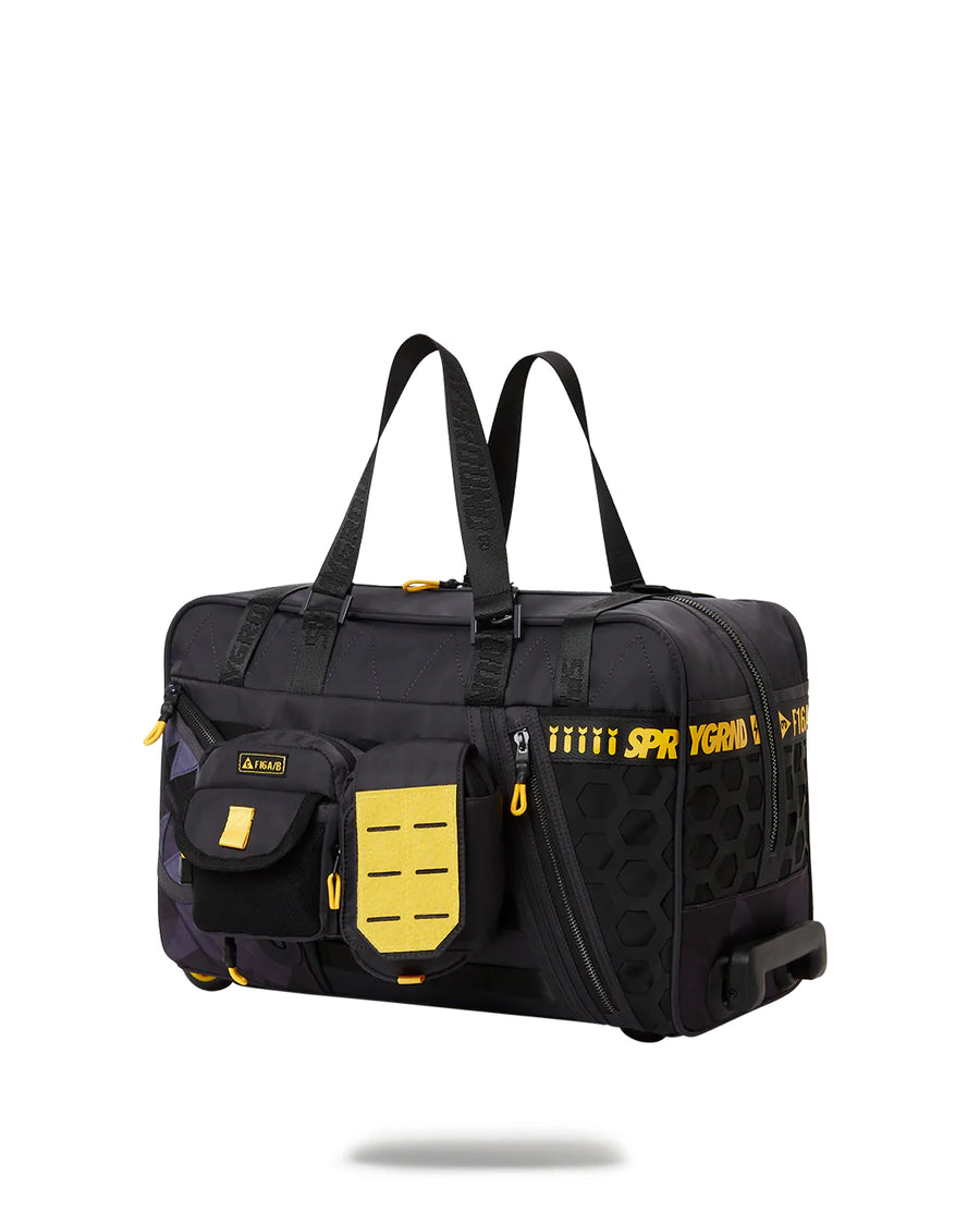 Sprayground Luggage SPECIAL OPS V2 DUFFLE ROLLER  Black