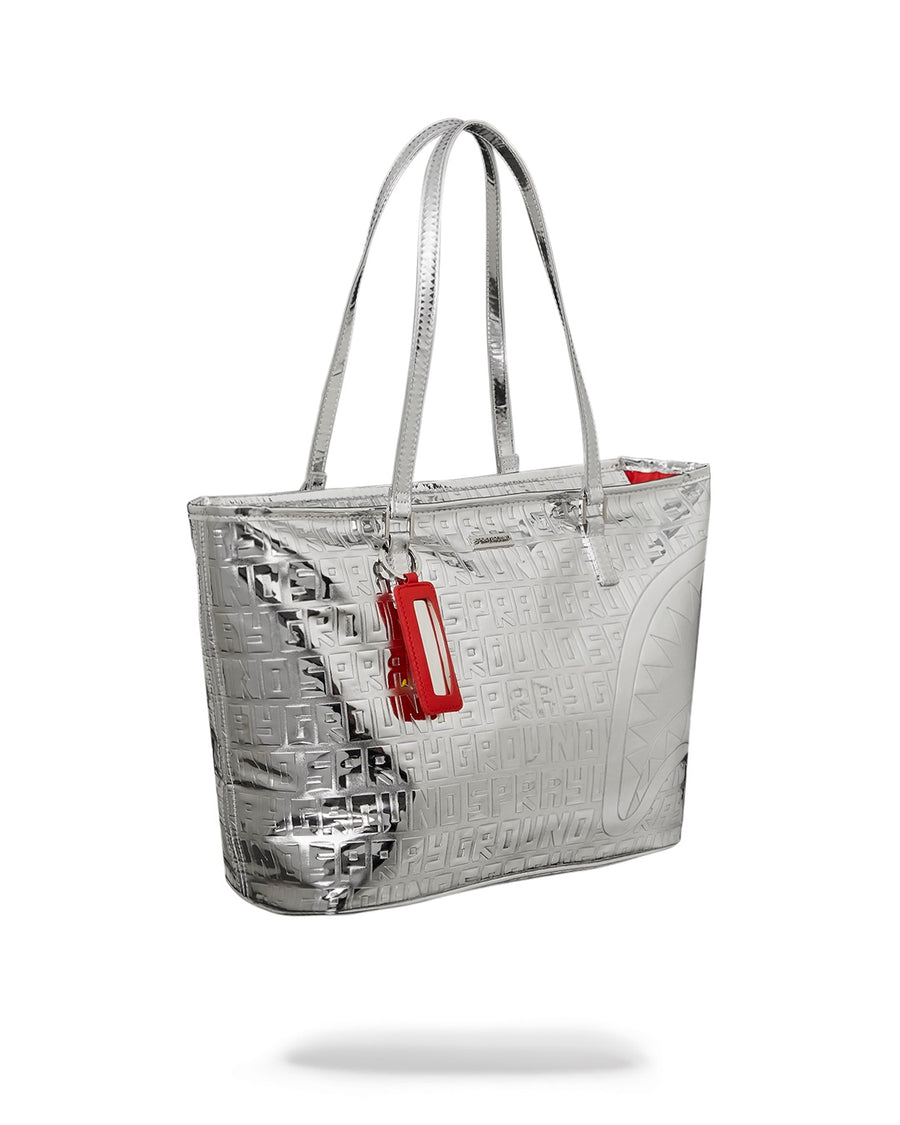 Sprayground Bag METALLIC INFINITI TOTE  Silver