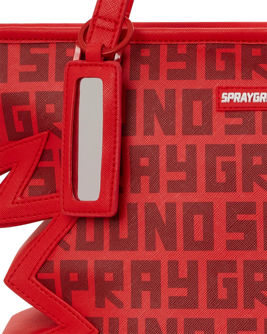 Sprayground Bag RED INFINITI SHARK BITE TOTE Red