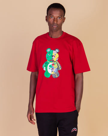 T-shirt Sprayground ANATOMY BEAR Rouge